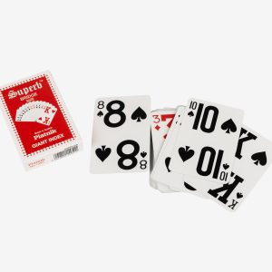 Pelikortit Supra heikkonäköisille 3,2 cm muovitetut