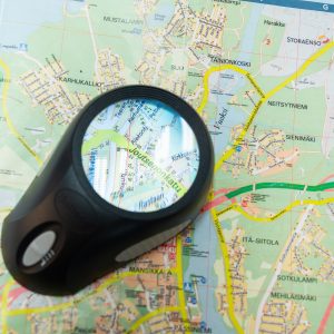 Suurennuslasi pöytämalli Möller Balloon 3x LED, halk. 65 mm