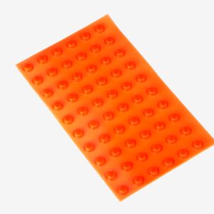 Tarratyynyt oranssi halk 6mm. Arkissa 72 kohopistettä