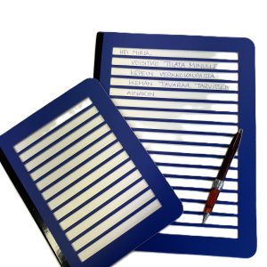 Kirjoituskehikot A4 ja A5, pahvinen